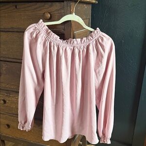 Pink Off-Shoulder Top